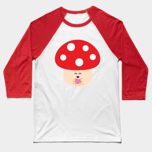 Maude the Mushroom | by queenie's cards Baseball T-Shirt